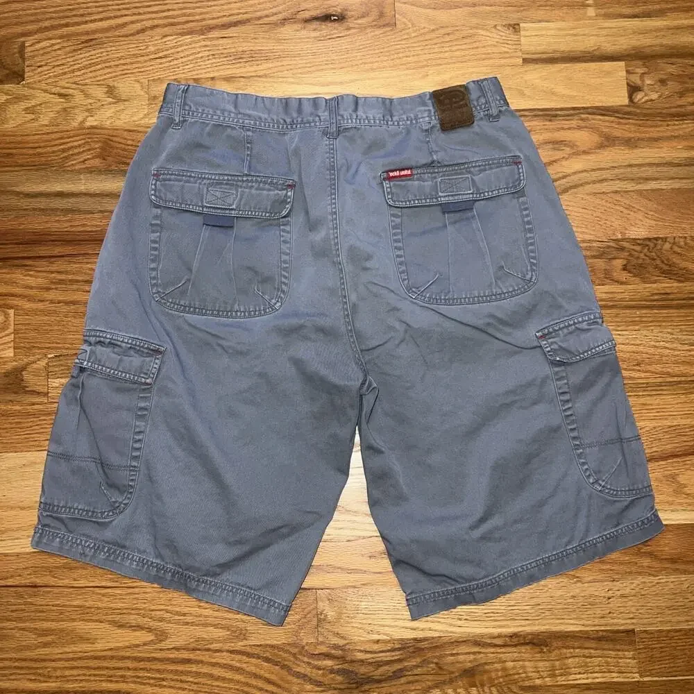 Ecko Unltd Shorts Mens 34 Gray Cargo Baggy Streetwear Hip Hop Wide Leg 90s Vtg